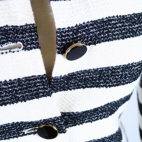 Talbots Striped Cropped Jacket - Picture 5 of 8